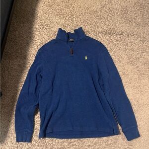 Polo Ralph Lauren Blue Quarter Zip Pullover – Size M